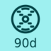 90 day badge for Help Conquer Cancer