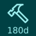 180 day badge for Smash Childhood Cancer